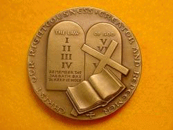 Reverse View of Medal